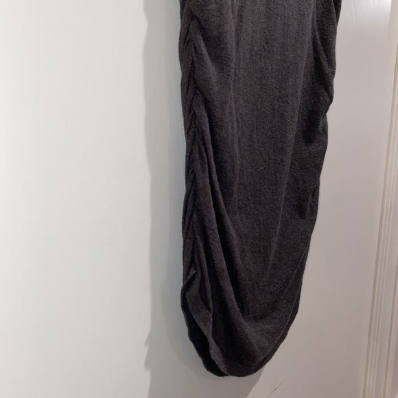 A PEA IN THE POD Maternity Sz S Cowl Neck Brown Sweater Shirt Soft Spandex Fall - Picture 4 of 6